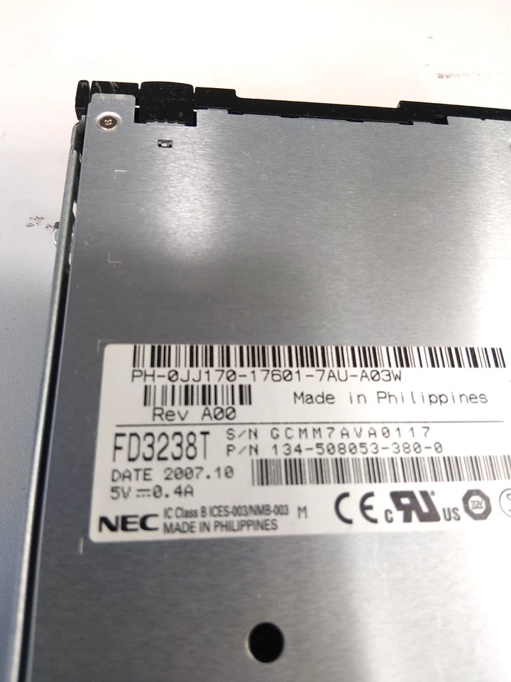 NEC FD3238T Floppy Disk Drive 3.5" Slim Half Height FDD 134-508054-309-0 - Image 2 of 3