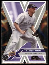 #36 Garrett Atkins 2008 Upper Deck X Die Cut Colorado Rockies • Buy 2 Get 1