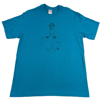 Supreme Prodigy Mens Tee T Shirt Cyan SS18 Graphic Print Size Large