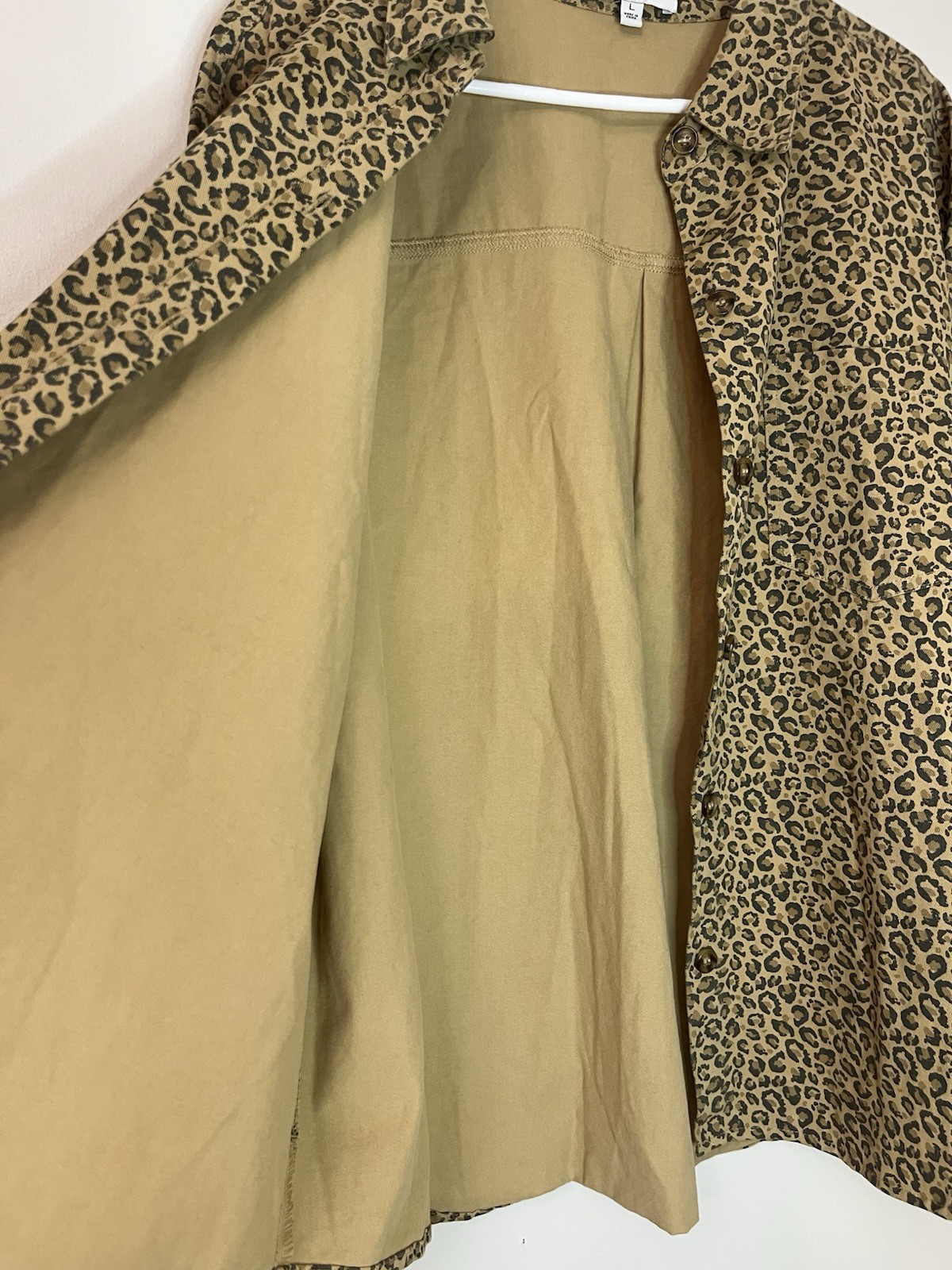 Gilli Leopard Print Button Front Shacket JacketWo… - image 3