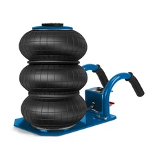 Triple Bag Air Jack 3 Ton 6600lbs Pneumatic Jack 16ft Short Handle Jack Blue