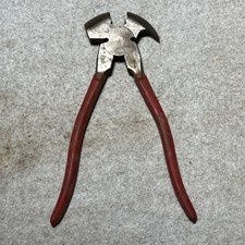 Alicate de esgrima 10,5" martillo cortador de alambre multifunciones mango rojo