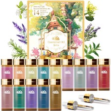 Essential Oils Set - 14 Aromatherapy Oils for Skin, Diffusers, Candles, Home