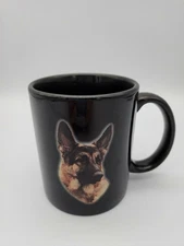 German Shepherd Dog Coffee Mug Cup Tea Black 2003 TEG Photo Thailand