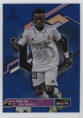 2022 Finest UEFA Club Competitions Blue Refractor Vinicius Junior Vini Jr 0nr3