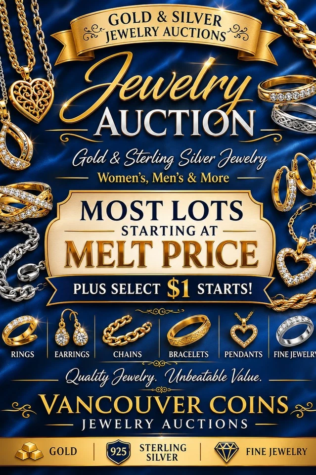 💎 VANCOUVER COINS LIVE💍GOLD & SILVER JEWELRY • STARTING AT MELT • ✨