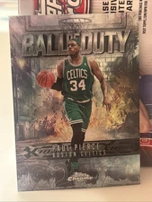 2025-26 topps basketball Chrome Paul Pierce Ball Of Duty Refractor Insert BD-19