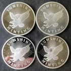 Lot of Four Sunshine Minting 1oz Silver Eagle Rounds