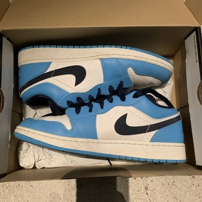 Nike Air Jordan 1 Low GS Blau/Weiß Größe 39