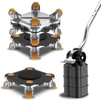 MöBel Transportroller Mit Rollen Set Schwarz Dolly Pro FüR Umzug MöBelwagen