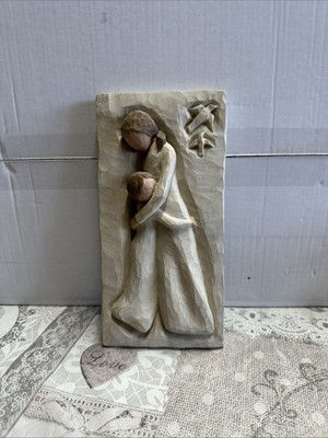 Vintage 2001 Willow Tree ''Mutter und Tochter'' Wandrelief von Susan Lordi 8X4''