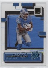 2022 Panini Clearly Donruss Rated Rookie Gold Jameson Williams #58 kd0