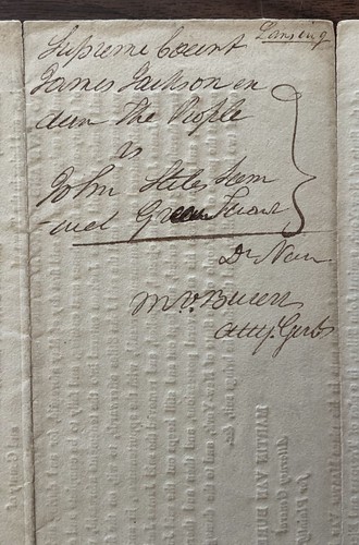 Documento Legale Firmato Martin Van Buren Procuratore Generale dello Stato di Nuovo - Foto 2 di 3