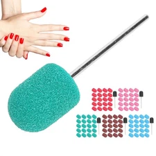 Nail Sanding Band Drill Bit Nail Art Polishing Sanding Cap Set Accessory（10x15mm