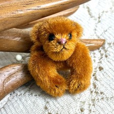 Vintage Original Miniature Artist Bear Pin 90s Pocket Cub Tagalong Friendship