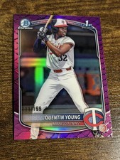 QUENTIN YOUNG 2025 Bowman Draft #BDC-92 1st Fuchsia Reptilian Refractor /199