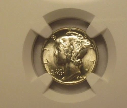 1945-P NGC MS66 SILVER MERCURY DIME