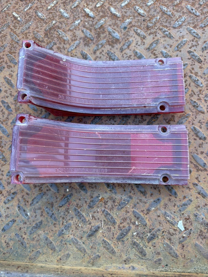 1966 66 Chevy Chevelle Tail Light Lamp Lens Pair  - Image 1 of 4