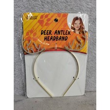 Spirit Halloween Deer Antler Headband Gold Rhinestone Costume Headwear