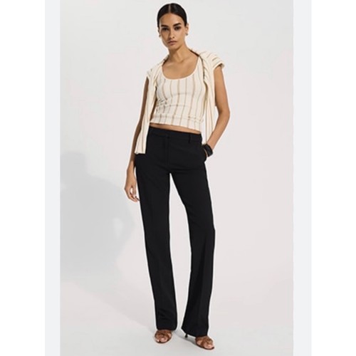 Express Black Straight-Leg Trousers