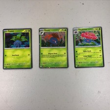 001 Oddish 002 Gloom 003 Vileplume Phantasmal Flames Cosmos Holo Promos NM Set