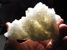 Big! 100% Natural Bright White Cave Aragonite Stalactite Crystal Cluster! 554gr