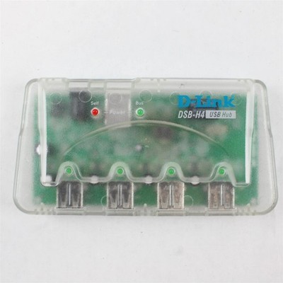 D-Link DSB-H4 4-Port USB Hub - Used Untested No Power Cords