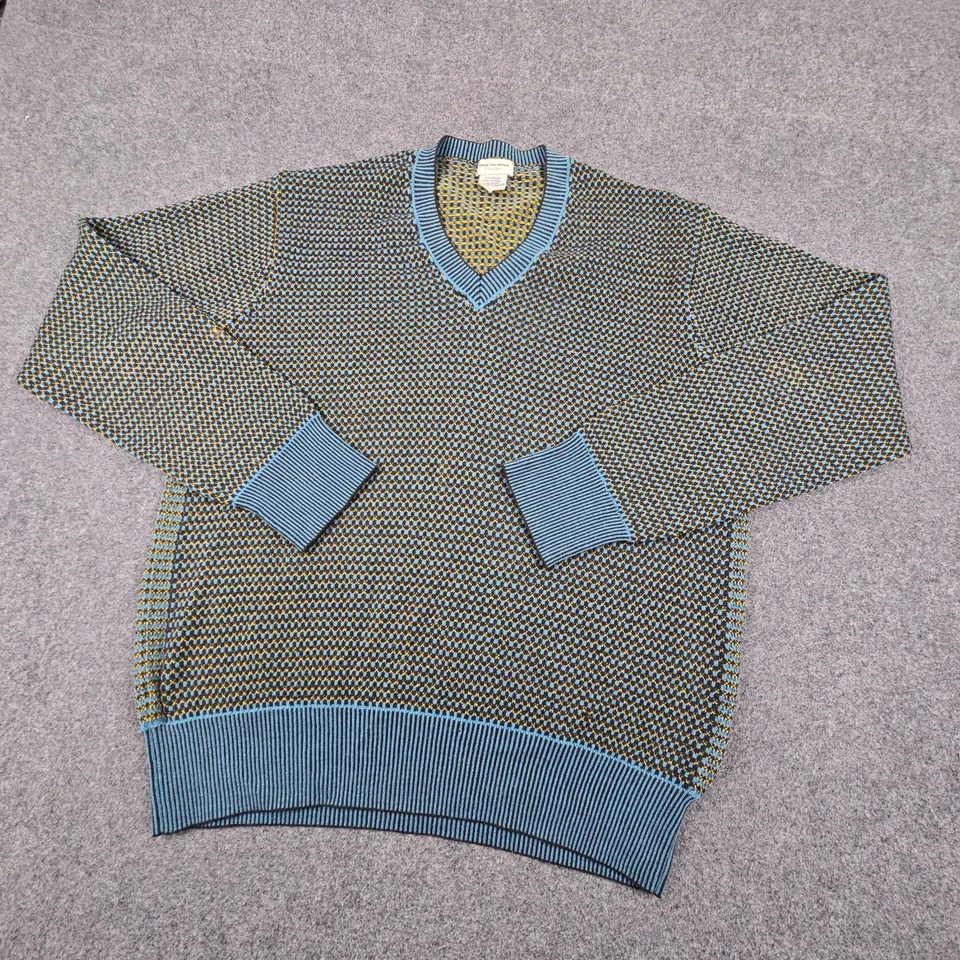 Dries Van Noten джемпер мужской XLARGE зеленый длинным рукавом свитер шерсти размер XL AA - Изображение 4 из 4