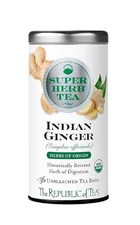 The Republic of Tea Organic Indian Ginger Super Herb Tea — 36Tea Bags