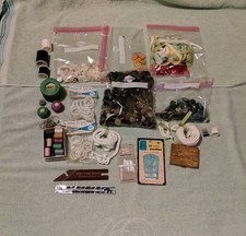 Assorted Sewing Kit Pieces Lot Both Vintage And Modern "READ DESCRIPTION"