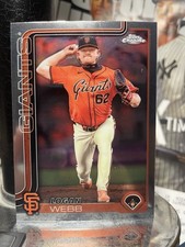 2025 Topps Chrome Logan Webb #296 San Francisco Giants Baseball Card