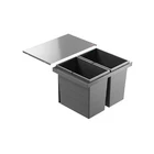 Hailo Triple XL 600 Waste Collector 56 Ltr Built In Waste Separation System For 60cm Pull Out