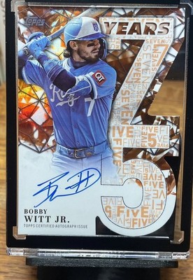 2026 Topps Series 1 Bobby Witt Jr 75th Die-Cut Auto ORANGE Prism