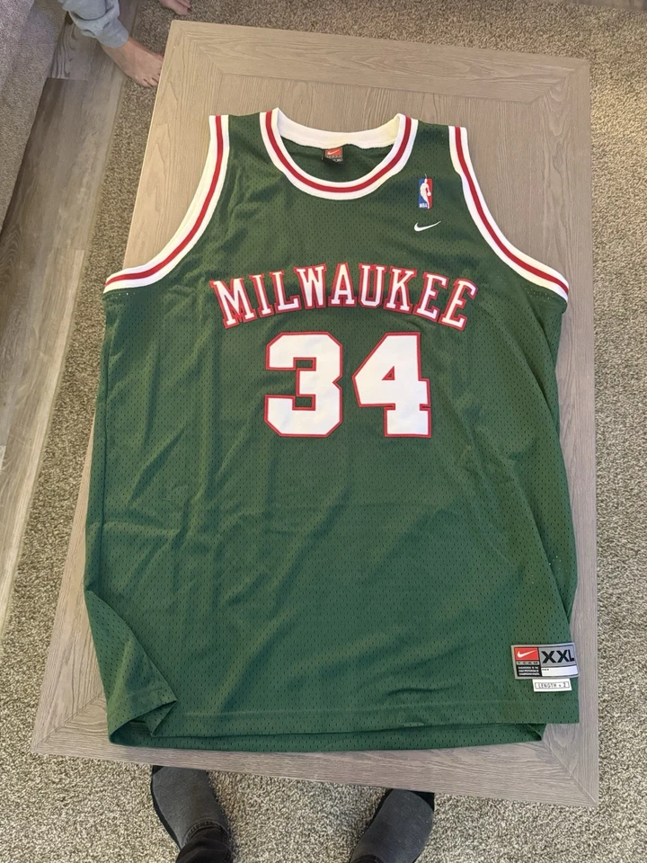 Camiseta Auténtica Ray Allen Seattle Supersonics Hombres 52 Limpia Nike Cosida NBA De Colección Foto 2 de 4