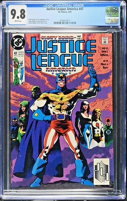 Justice League America #47 CGC 9.8 NM/M 1991 1st Printing Variant Comic New Slab