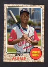 2017 HERITAGE MINORS #103 Ozhaino Ozzie Albies  ROOKIE  ATLANTA BRAVES  NM-MT  K