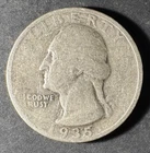 1935-P Silver Washington Quarter (Circulated) - (#2052) Very Fine Condition