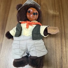 Robert Raikes Camp Grizzly Bear Jeremy With Tags. 1990 Camping RARE Plush