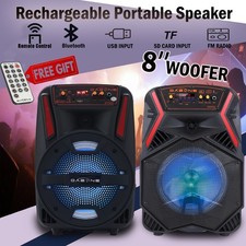 Portable FM Bluetooth Speaker Subwoofer Heavy Bass Sound System Party w/Remote