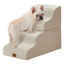 Joydeco Dog Stairs for Bed 22.8" H, 4-Step Pet Steps for Small Dogs and Cats,...