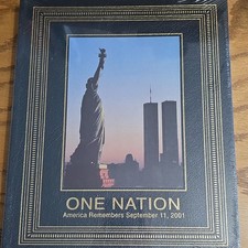 ONE NATION America Remembers September 11, 2001 9/11  Leather EASTON SEALED MINT