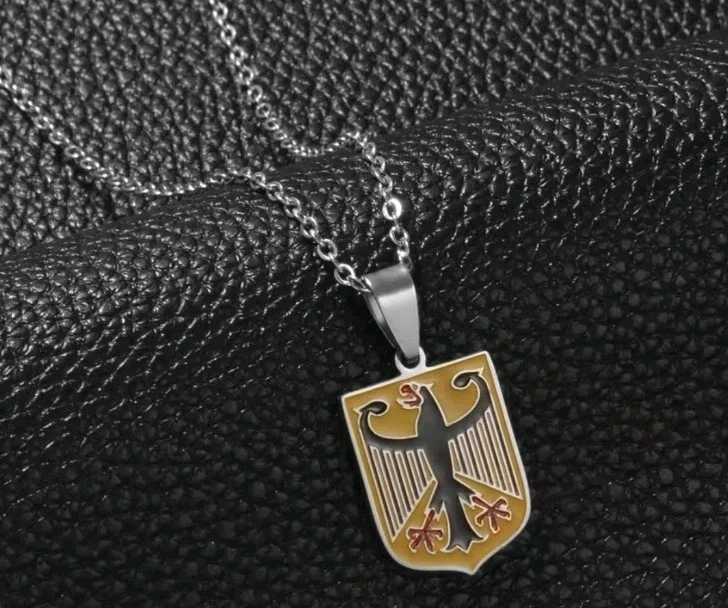 Unisex Halskette Edelstahl mit Deutscher Adler Anhänger – Top Geschenk. Neu  - Bild 1 von 1
