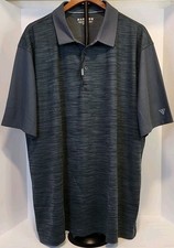 Maelreg Performance Polo Mens 3XL Blue Floral Short Sleeve Collared Golf Adult