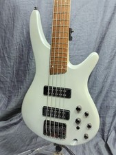 Electric Bass Guitar Ibanez SR305E PW Pearl White 5 String S/N I 250601076