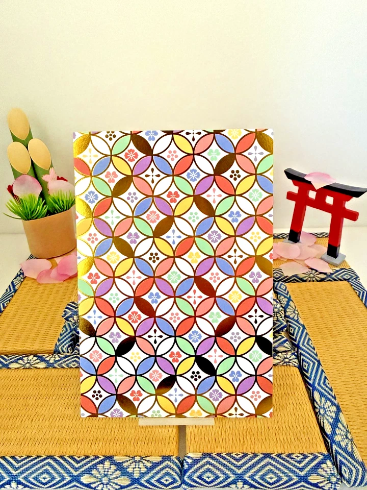 Japanese Postcards Kyoto Pattern Set of 3 Curated in Tokyo Gift Art Japan Card - Image 2 of 4