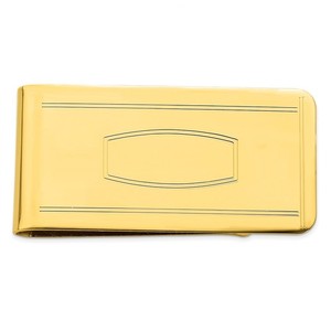 Authentic Gold-plated Kelly Waters with Engraveable Area Money Clip; Women & Men