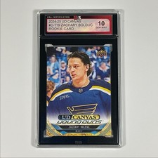 2024-25 Upper Deck Young Guns Canvas Zachary Bolduc Rookie KSA 10 St. Louis