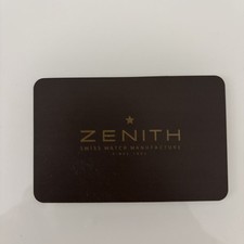 Zenith International Garantie Card