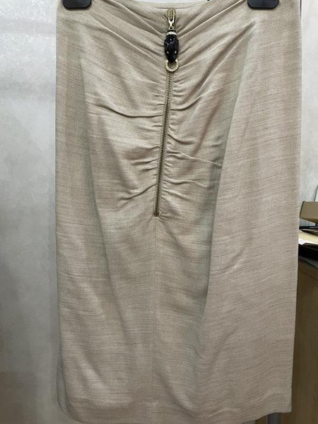 Women Roberto Cavalli Skirt Beige Viscose 36