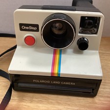 Vintage Polaroid One Step Land Camera Instant Camera Rainbow with Strap